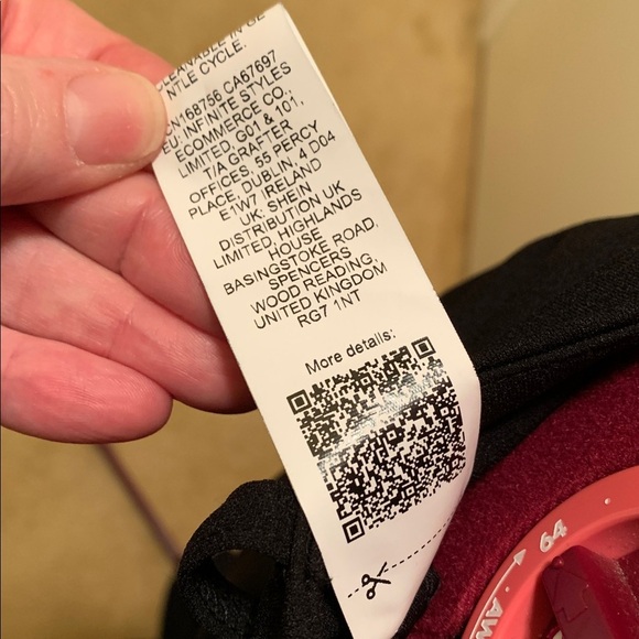 SHEIN Black Flare Trousers with Belt and buckles at the knee area NWOT - Picture 10 of 10